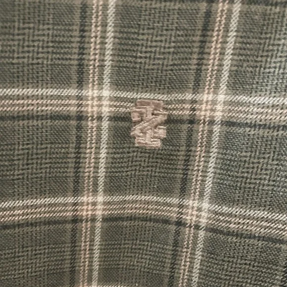Izod green plaid button down shirt - Picture 4 of 6